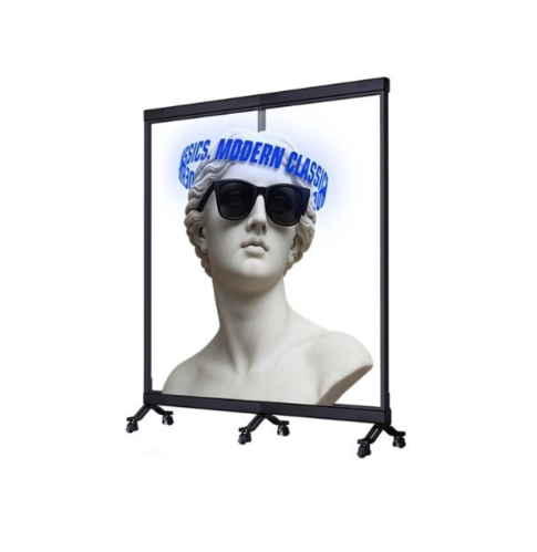 Transparent DV-LED Freestanding Totems