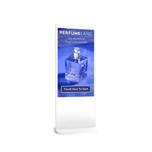 White Freestanding PCAP Touch Screen Posters