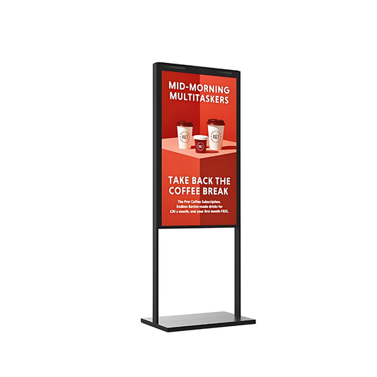 Black Floor Stand for Ultra High Brightness Double Sided Display